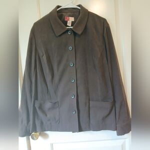 JM Collection Dark Brown Trench Coat